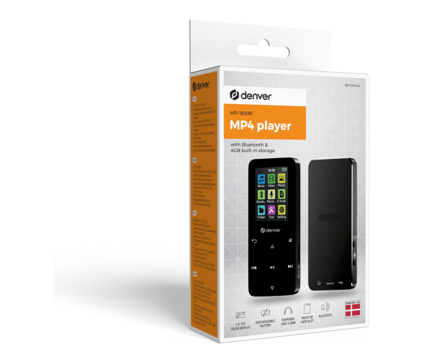 Denver Odtwarzacz MP4 Denver MP-1830B BT 1,8" 4GB czarny - 1535056 - zdjęcie 7